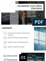 TESOL Methodology - Grammar Teaching Theories