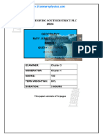 GP Geography Grade 11 June 2024 P1 and Memo