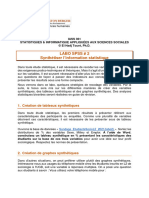 Labo SPSS#2 - Synthetiser Linformation Statistique