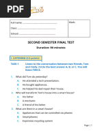 End-Of-Term Test 6 (Semester 2)