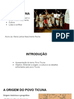 Slide o Povo Ticuna - Letícia Trabalho Escola