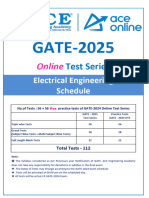 EE GATE-2025 Schedule