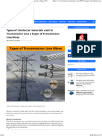 Types of Conductor Materials Used in Transmission Line Types of Transmission Line Wires