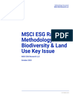 MSCI ESG Ratings Methodology - Biodiversity & Land Use Key Issue