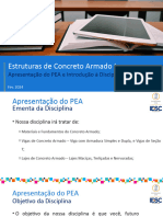 Aula 01 - Apresentação Do PEA e Introdução - Estruturas de Concreto Armado I