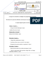 Fiches de MR SABOUR Bac Blanc PC