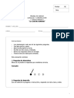 Evaluacion 2 3° Unidad 2 Cadena Humana Diferenciada