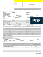 Comunidad de Madrid: Solicitud de Arbitraje A La Junta Arbitral Del Transporte de Madrid