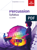 Percussion Syllabus 2020