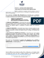 Informativo 05 - Estágio Não Obrigatório Orientações para Início Do Estágio Não Obrigatório