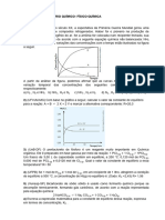 Exercícios Equilíbrio Químico - Físico-Química