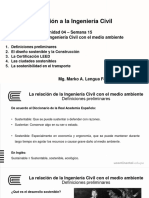 ICE - Semana 15 - La Relación de La Ingeniería Civil Con El Medio Ambiente