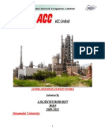 Project On Acc Cement