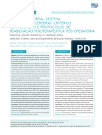 Rizotomia Dorsal Seletiva Na Paralisia Cerebral Criterios de Indicacao e Protocolos de Reabilitacao Fisioterapeutica