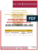 Agenda de Previsiones Del 25 de Noviembre de 2022