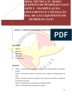 NT 28 - 2012 - Gás Liquefeito de Petróleo GLP Parte I Manipulação Armazenamento e Utilização de Central de Gás Liquefei