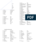 Vocabulary List French by Topic Oral