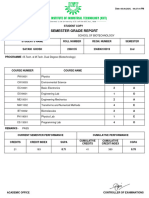 Semester Grade Report: Date:-05.06.2024, 09:27:16 PM