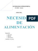 Necesidad de Alimentación