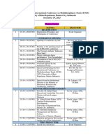 Run Down of Hybrid International Conference On Multidisciplinary Study