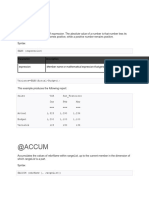 Essbase Calculation Function