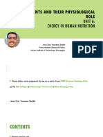 DSC-1B - Unit 6 - Energy in Human Nutrition - Anas