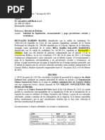 Solicitud Reconocimiento y Pago de Liquidacion Laboral e Intereses Moratorios