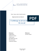 ARBITRAGE Au Niveau Des Conflits Collectifs de Travail