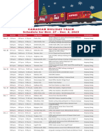 2023 CDN Holiday Train Schedule