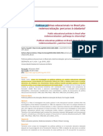 Políticas Públicas Educacionais No Brasil Pós-Redemocratização - Percursos À Cidadania