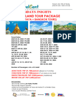 4D3N Amazing Holidays in Thailand Pattaya BKK Tour FT 2024