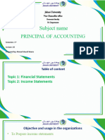 Subject Name:: Principal of Accounting