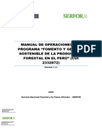 Manual de Operaciones Del Programa Fomento y Gestion Sostenible de La Produccion Forestal en El Peru Cui 2332872