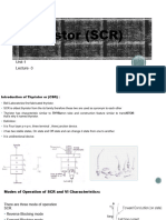 Thyristor (SCR) : Unit-1 Lecture - 3