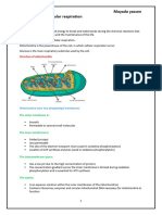 Note, Unit 5 Topic 7A, Cellular Respiration