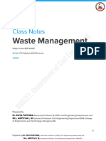 Module-1 Introduction To Solid Waste Management - Notes