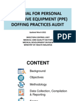 A. Slide Presentation PPE Doffing Practices Audit 1.3.2022