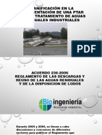 Planificación en La Implementación de Una PTAR de Aguas Residuales Industriales Nov 2020