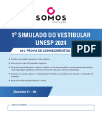 Simulado Somos Unesp 1 - Prova