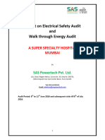 Report On Electrical Safety Walkthrough Audit For Hospital