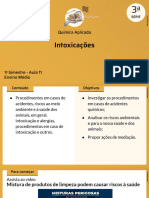 Intoxicações: Química Aplicada