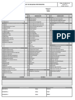 OP MBM FO 013 Check List Máquina Perforadora LAGUNAS