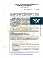 Convocatoria Servicio Social Prácticas Judiciales Junio 2024