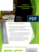 Chap5 - Finding and Appraising The Literature