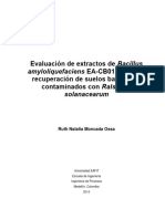 Evaluación de Extractos de Bacillus