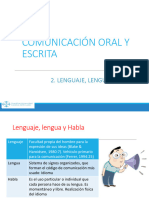 Lenguaje, Lengua y Habla - Signo Lingüístico