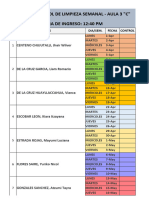 Control de Limpieza 3 C 2024 Diario Mensual