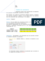 Resumen de Cadenas de Caracteres