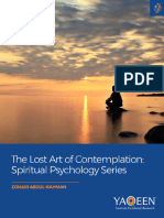 Spiritual Psychology - The Lost Art of Contemplation