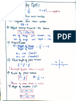 Ray Optics Formula Sheet